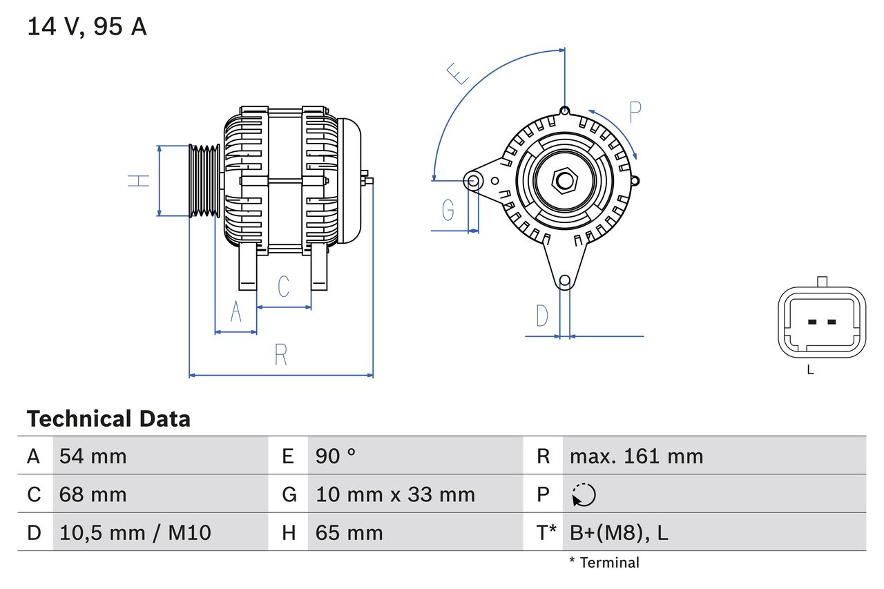 Alternátor BOSCH 0 986 080 960