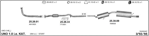 Układ wydechowy IMASAF 524000487
