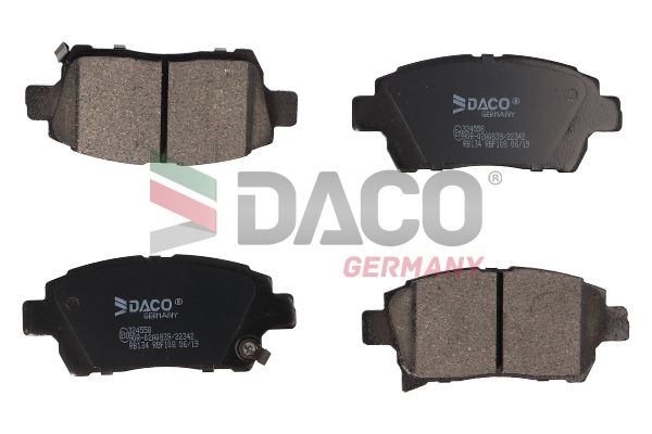 Zestaw klocków hamulcowych, hamulce tarczowe DACO GERMANY 324558