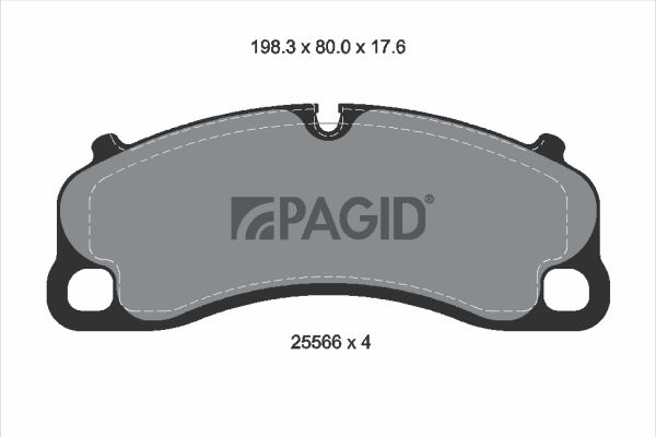 Zestaw klocków hamulcowych, hamulce tarczowe PAGID T2841N