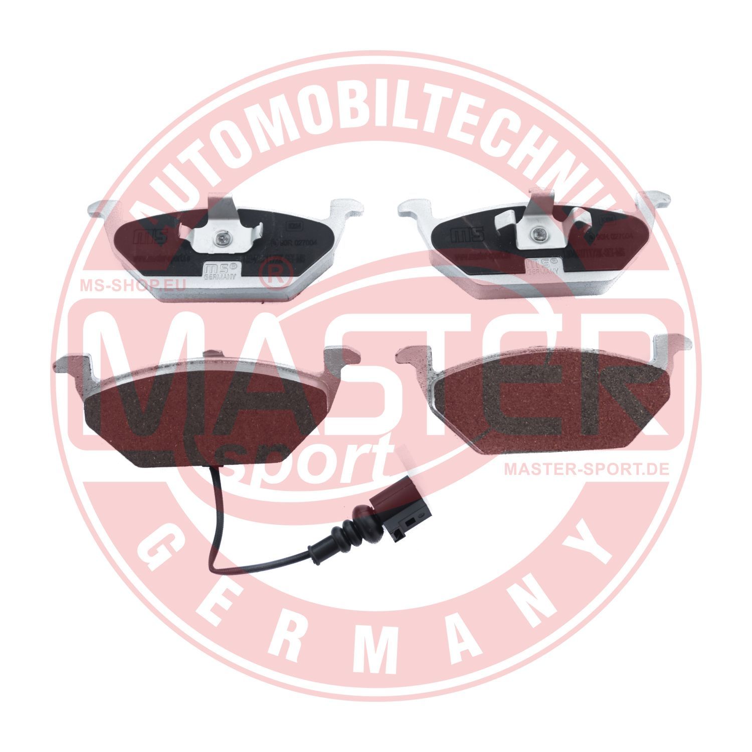Zestaw klocków hamulcowych, hamulce tarczowe MASTER-SPORT GERMANY 13046071172K-SET-MS