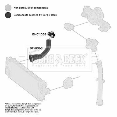 Przewód powietrza doładowującego BORG & BECK BTH1363
