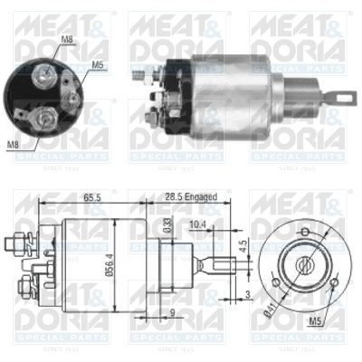 Włącznik elektromagnetyczny, rozrusznik MEAT & DORIA 46019