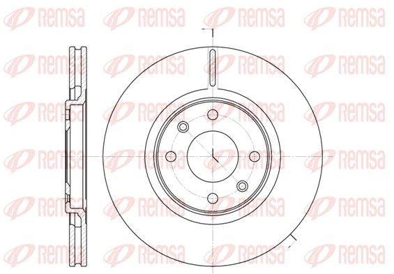 Tarcza hamulcowa REMSA 6306.10