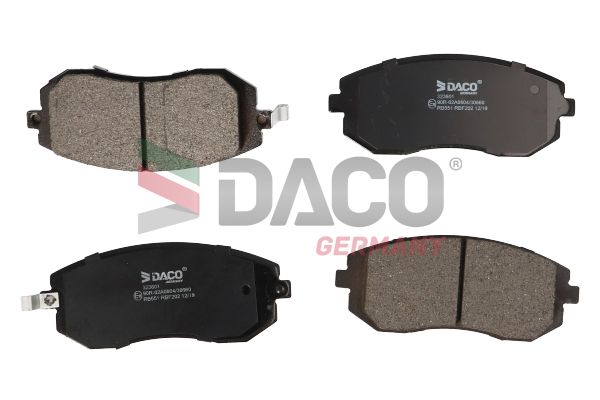 Zestaw klocków hamulcowych, hamulce tarczowe DACO GERMANY 323601
