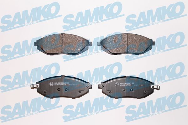 Sada brzdových destiček, kotoučová brzda SAMKO 5SP1629