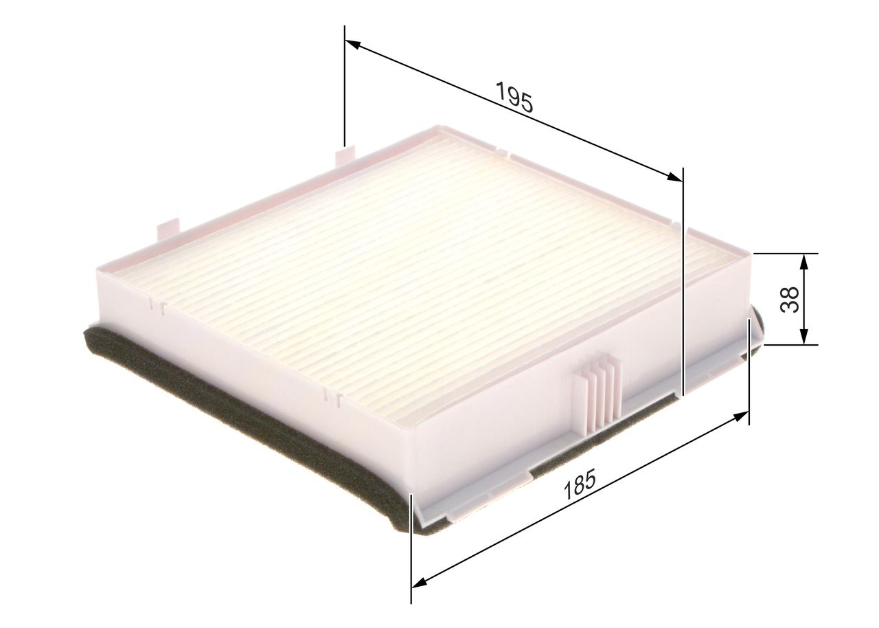 Filtru, aer habitaclu BOSCH 1 987 435 111
