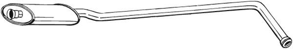 Tłumik środkowy BOSAL 281-417