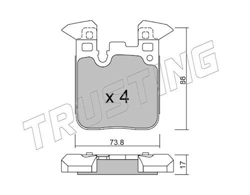 Piduriklotsi komplekt,ketaspidur