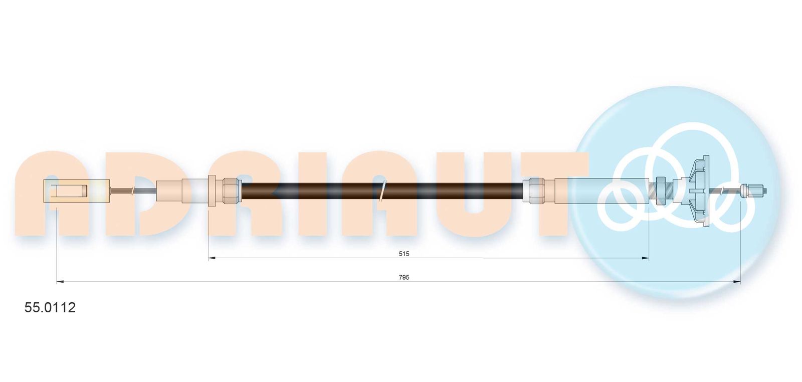 Cablu ambreiaj ADRIAUTO 55.0112