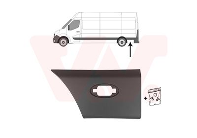 E-shop Ozdobná/ochranná lišta, bočná stena VAN WEZEL 3799407