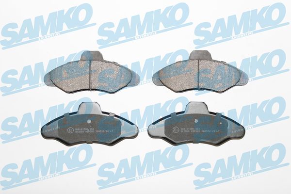 Sada brzdových destiček, kotoučová brzda SAMKO 5SP383