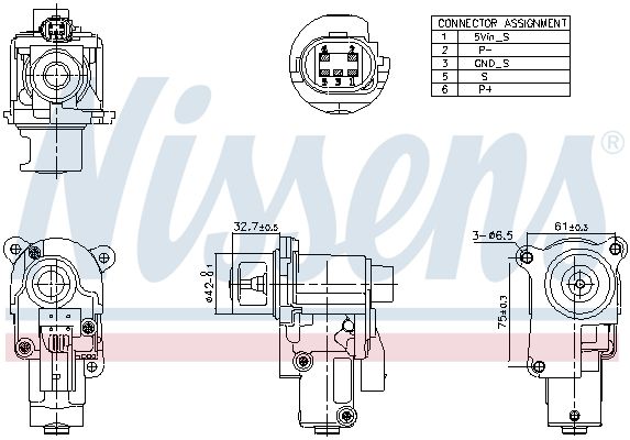 AGR / EGR - ventil NISSENS 98174