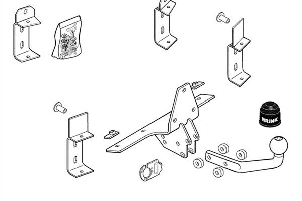 Zestaw zaczepu przyczepy BRINK 269100