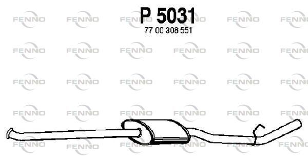 Tłumik środkowy FENNO P5031