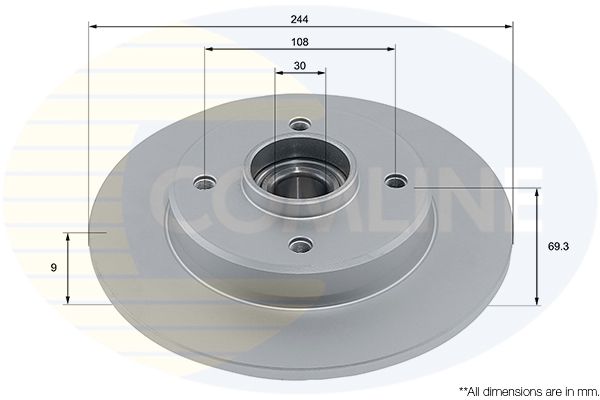 Tarcza hamulcowa COMLINE ADC3037