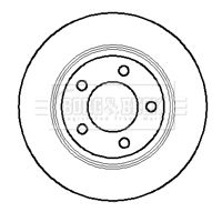 Tarcza hamulcowa BORG & BECK BBD5117