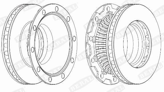 Disc frana BERAL BCR252A