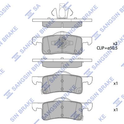 set placute frana,frana disc HI-Q SP4387