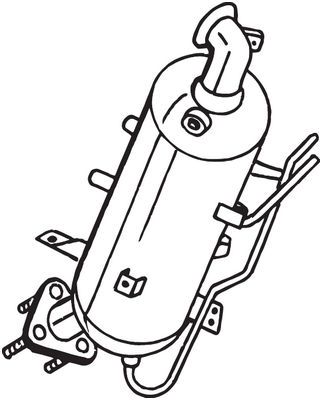 Filtr sadzy / filtr cząstek stałych, układ wydechowy BOSAL 25184392