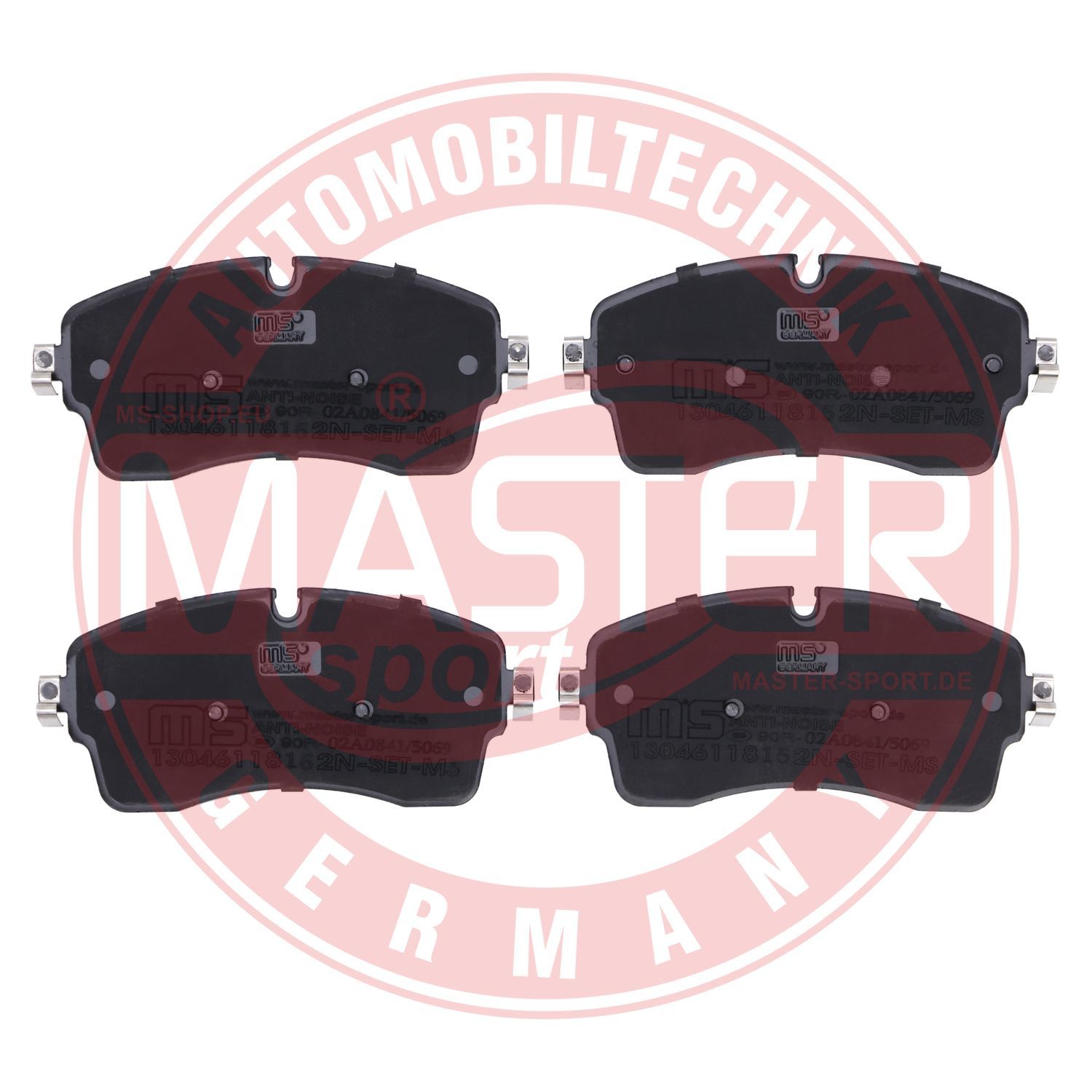 Zestaw klocków hamulcowych, hamulce tarczowe MASTER-SPORT GERMANY 13046118152N-SET-MS