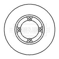 Tarcza hamulcowa BORG & BECK BBD4136