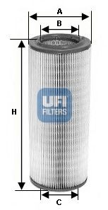 Vzduchový filtr UFI 27.265.00