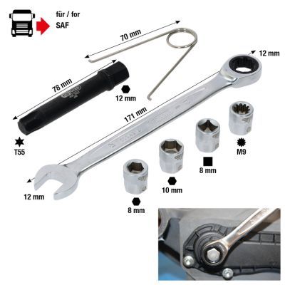 Set dispozitive rotire/reintroducere, etrier frana KS TOOLS 460.2620