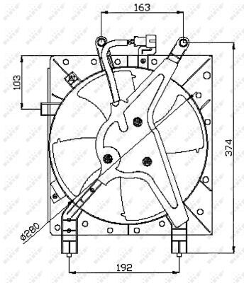 Ventilateur, refroidissement du moteur