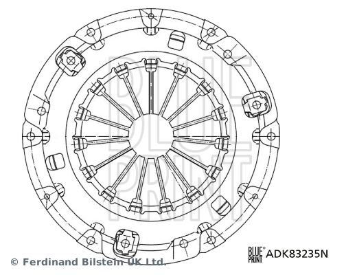 Tarcza dociskowa sprzęgła BLUE PRINT ADK83235N