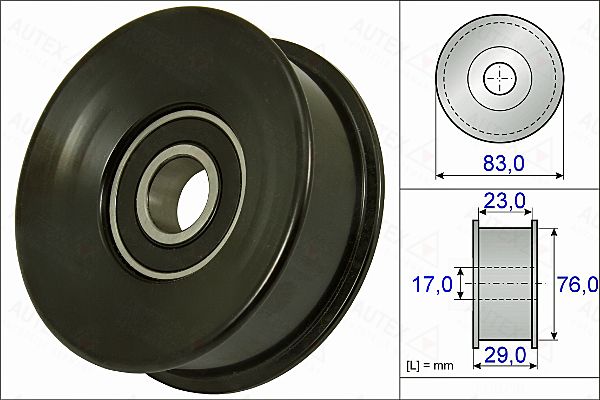 rolka kierunkowa / prowadząca, pasek klinowy zębaty AUTEX 654904