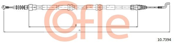 Cięgło, hamulec postojowy COFLE 10.7394