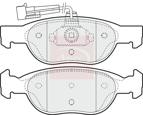Apec - Front Brake Pad Set