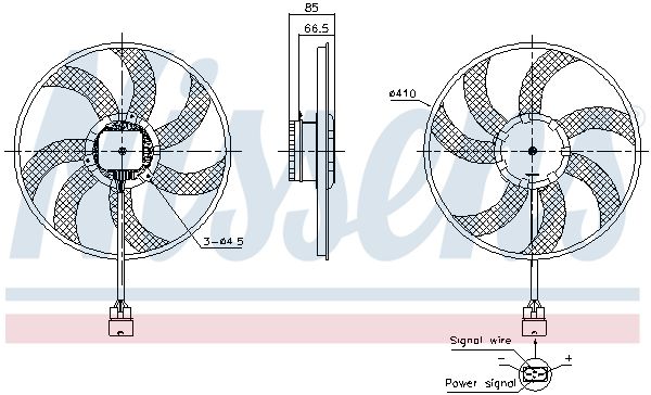 Ventilateur, refroidissement du moteur