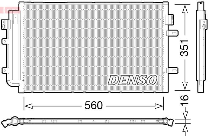 Kondenzátor, klimatizace DENSO-TERMIKA DCN12005