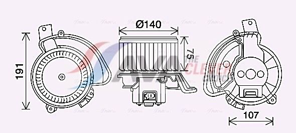 AVA - Heater Blower Motor