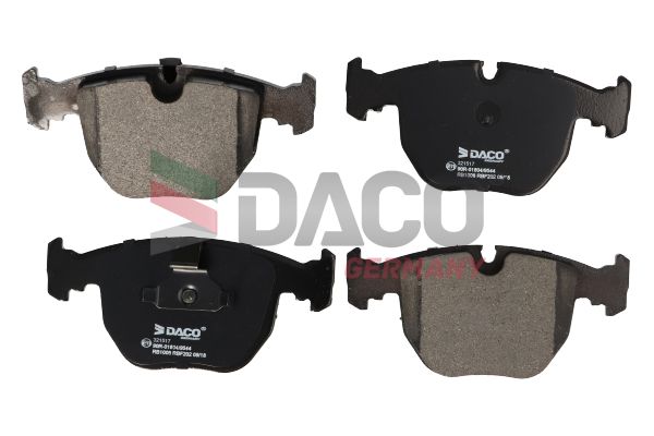 Zestaw klocków hamulcowych, hamulce tarczowe DACO GERMANY 321517