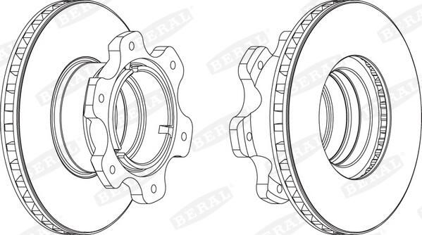 Disc frana BERAL BCR208A