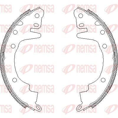 Szczęka hamulcowa REMSA 4369.00