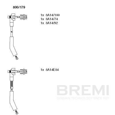 Set cablaj aprindere BREMI 800/179