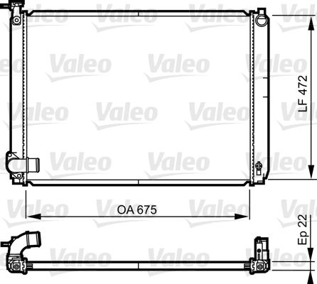 Radiator, racire motor VALEO 735571