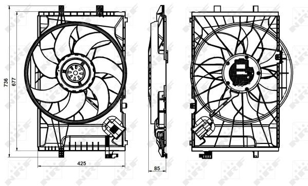 Ventilateur, refroidissement du moteur