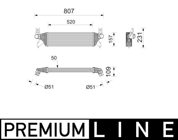 Intercooler, compresor MAHLE BEHR *** PREMIUM LINE *** CI 748 000P