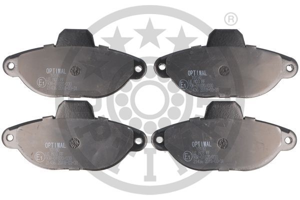 Zestaw klocków hamulcowych, hamulce tarczowe OPTIMAL BP-10180