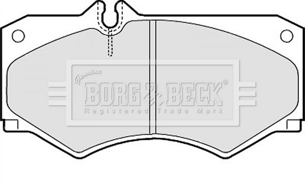 Zestaw klocków hamulcowych, hamulce tarczowe BORG & BECK BBP1089