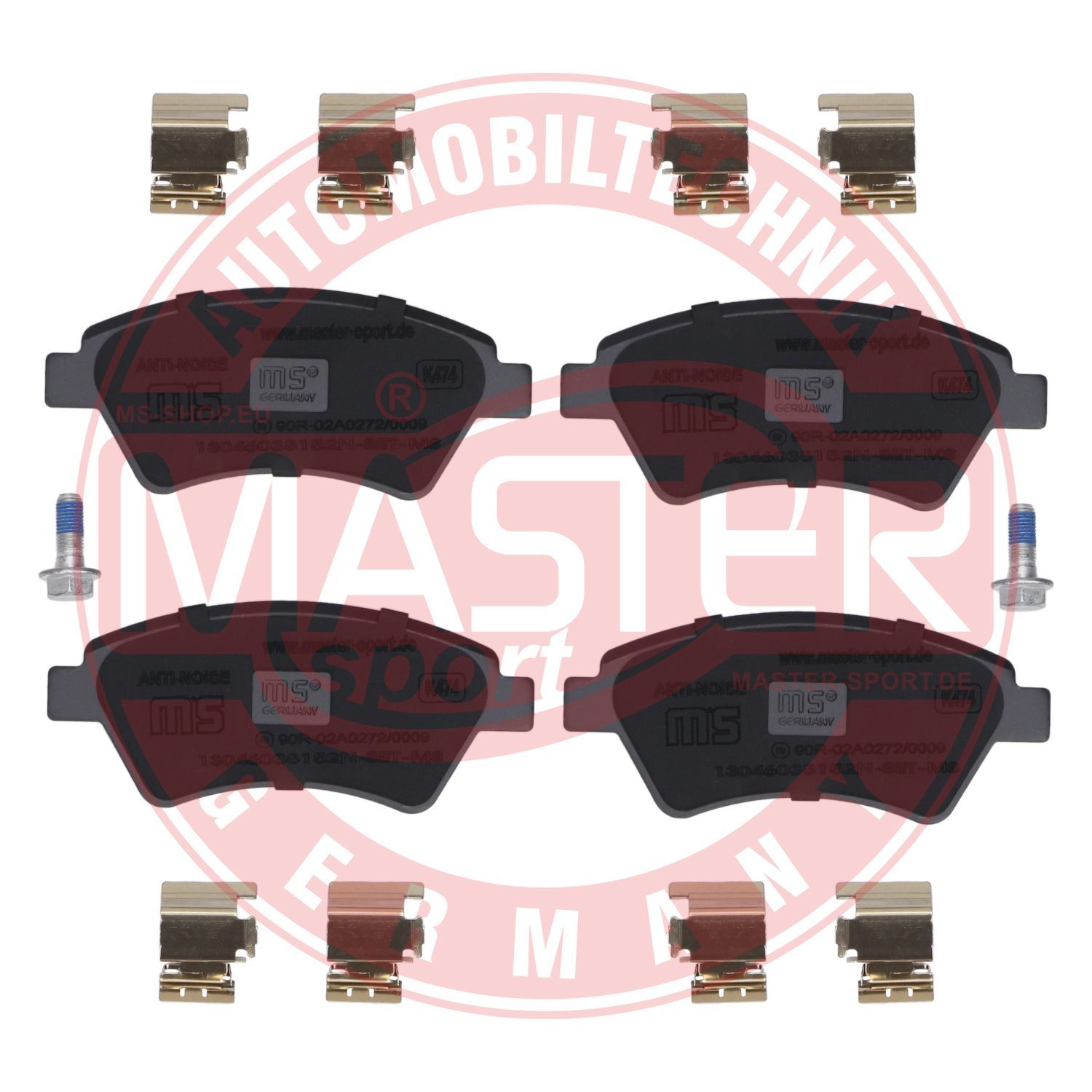 Zestaw klocków hamulcowych, hamulce tarczowe MASTER-SPORT GERMANY 13046038152N-SET-MS