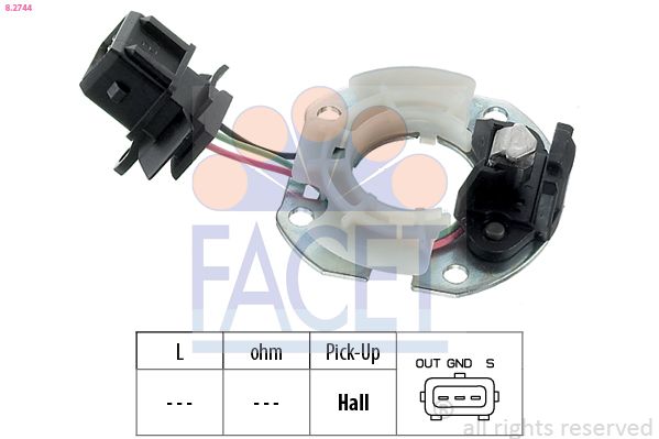 senzor,impulsuri aprindere FACET Made in Italy - OE Equivalent 8.2744