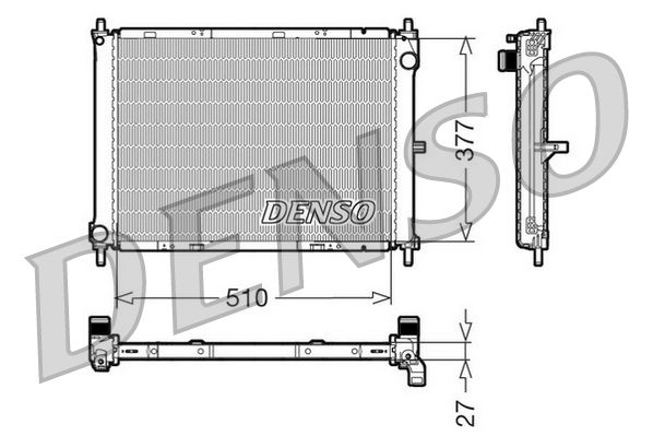 Chłodnica, układ chłodzenia silnika DENSO DRM46003