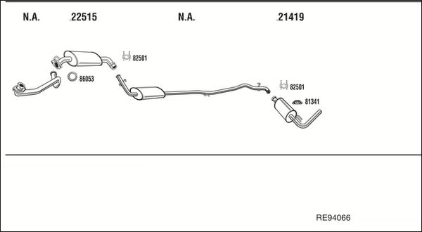 Układ wydechowy WALKER RE94066
