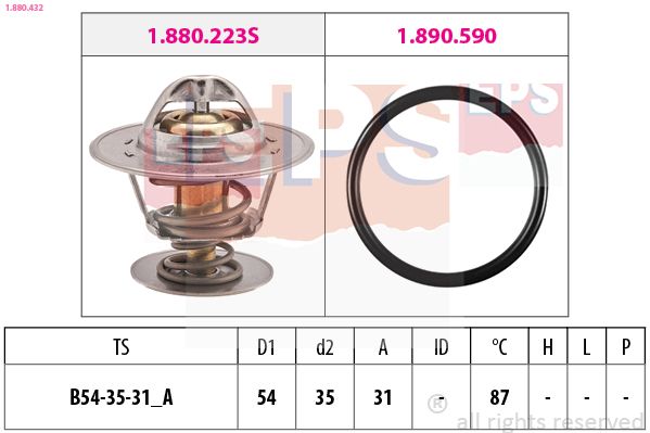 Termostat, chladivo EPS 1.880.432